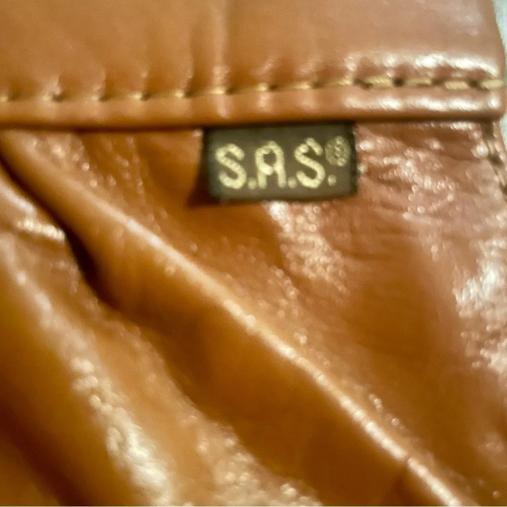 Vintage SAS Brown Leather Clutch